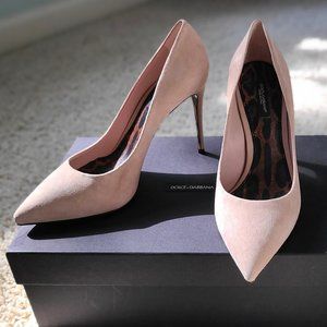 Dolce & Gabbana | Pink Suede Leather Pumps